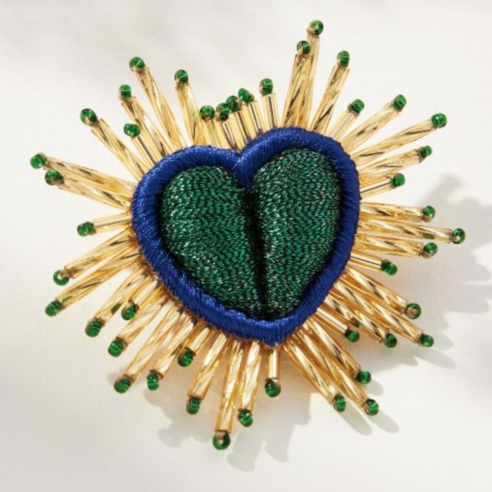 Olivia Dar Heart Brooch - Picture 8 of 9